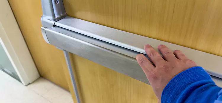 Installing a Push Bar on a Door Vacaville